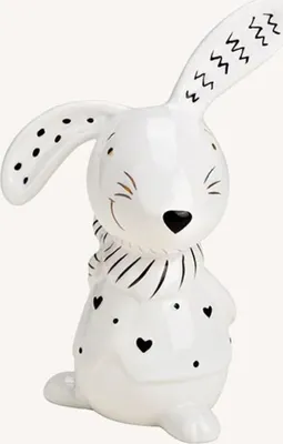 Produktbild von Deko Hase aus Keramik Weiß (B/H/T) 10x16x7cm