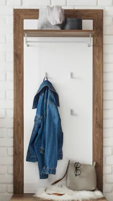 Produktbild von Garderobenpaneel Hängegarderobe Garderobe Wandgarderobe Flurmöbel "Nigrita I"