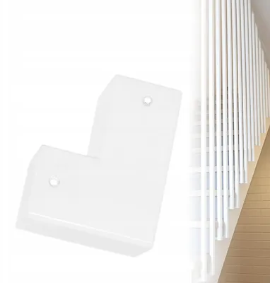 Immagine prodotto di Supporto per ringhiera per profilo quadrato 25 x 25 mm, fissaggio laterale, bianco