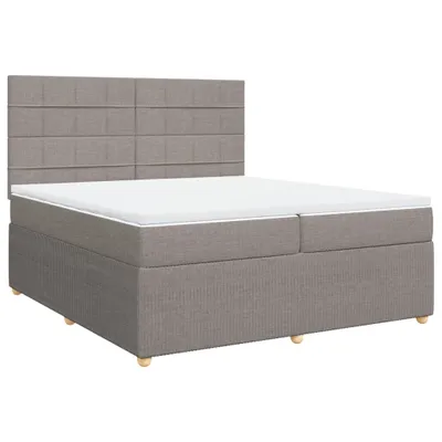 Produktbild von vidaXL Boxspringbett mit Matratze Taupe 200x200 cm Stoff
