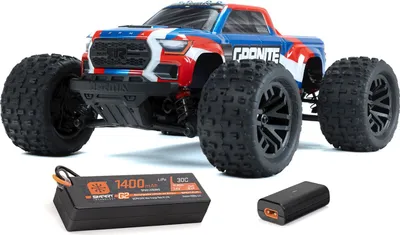 Immagine prodotto di Arrma RC GRANITE GROM MEGA 380 Monster Truck 4X4 RTR 1:18 con batteria, caricatore blu