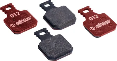 Image de Plaquettes de frein à disque Sinter 012 Magura MT organique, MTB standard, rouge, kit