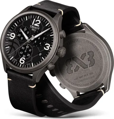 Image de Montre à quartz pour homme Tissot Chrono XL 3x3 Street Basketball T1166173606700 TIS-T1166173606700 Bleu Taille unique