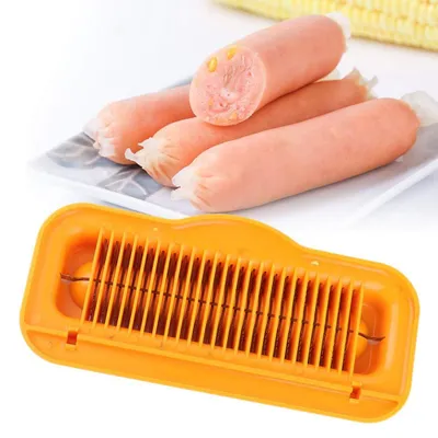 Hotdog-Schneider aus Edelstahl, multifunktional, 1 Stück