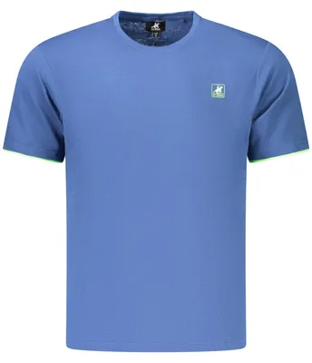 Produktbild von Herren Kurzarm T-Shirt Blau mit Erhabenem Druck und Logo
