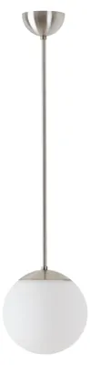 Image de OSMONT ADR70963 ADRIA P1 luminaire suspendu en verre acier inoxydable brossé / blanc IP40 4000 K 9W LED DALI