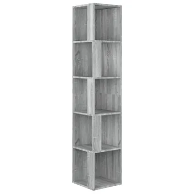 Produktbild von vidaXL Eckregal Grau Sonoma 33x33x164,5 cm Holzwerkstoff