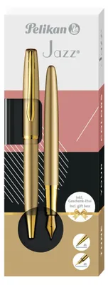 Obrázek produktu pro Pelikan 400189918 Sada psacích potřeb Pelikan Jazz Noble Elegance, zlatá