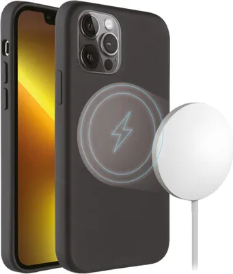 Produktbild von Mag Hype Cover, Magnetic Wireless Charging Support für iPhone 13 Pro Max schwarz (62951)