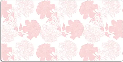 Produktbild von Schreibtischmatte Tischunterlage 90x45 cm Mauspad - Pinke Blumen