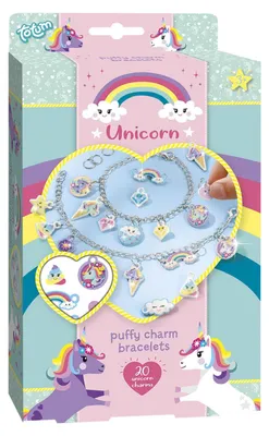 Image de Totum Eenhoorn - Puffy Bedelarmbandjes