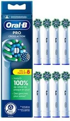 Produktbild von Zahnbürstenköpfe, Oral-B CrossAction, X-Filamente, 8 Stück