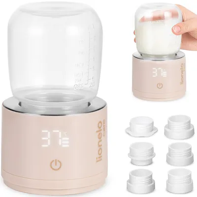 Produktbild von Lionelo Flaschenwärmer Thermup Swift Unterwegs Kabellos, 180 ml BPA-frei, 90 ml in 3 Min Fix, 4 Stufen 37-50 Grad, Warmhalten bis 6 h, 5 Adapter