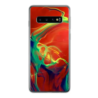 Produktbild von MuchoWow® Handyhülle Schutzhülle Hülle für Samsung Galaxy S10 Kunst - Tinte - Farben - Psychedelisch Silikon Softcase Handy Hülle - Handytasche