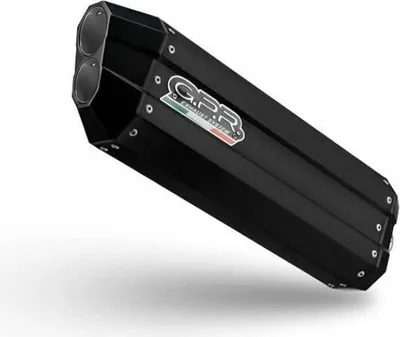 Image de Silencieux GPR Hyper Sonic Slip-On homologué en titane noir pour BMW R 1250 GS E4