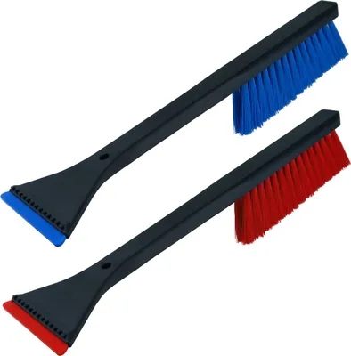 Produktbild von 2 Kombi Eiskratzer Farbe zufällig MURSKA® Eisschaber 365mm wechselbare Dreieck-Klinge Acryl mit Schneebesen Original aus Finnland