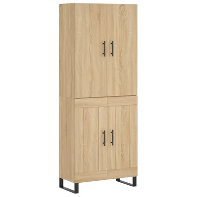 Immagine prodotto di Credenza Rovere Sonoma 69,5x34x180 cm in Legno Multistrato