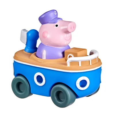 Produktbild von Hasbro Peppa Pig Opa mit Fahrzeug 8cm Figuren
