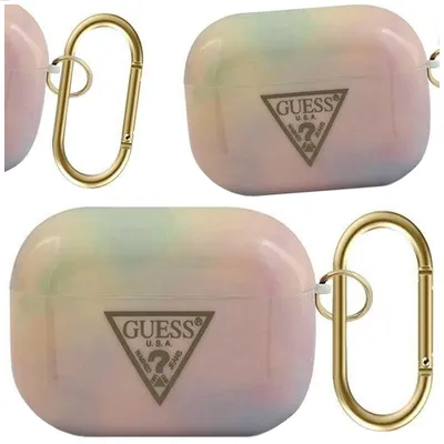 Produktbild von Guess GUACAPTPUMCGG01 AirPods Pro Cover Pink/Pink Tie & Dye Collection