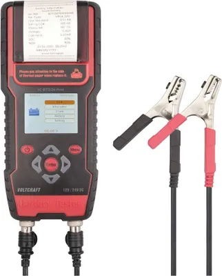 Produktbild von VOLTCRAFT VC-BT12/24-Print Kfz-Batterietester 12 V, 24 V Batterieprüfung 24.3 cm x 11 cm x 5.9 cm