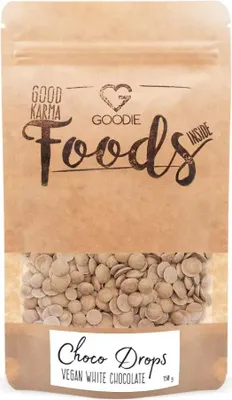 Obrázek produktu pro Goodie Choco Drops - bílá čokoláda vegan 150 g