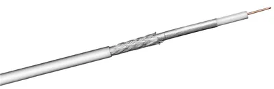 Produktbild von Goobay 51510 100 dB Koax-Antennenkabel, 2x geschirmt, CCS, 25 m, Weiß, 25 m - Class A getestet, für digitale SAT- und BK-Kabelanlagen