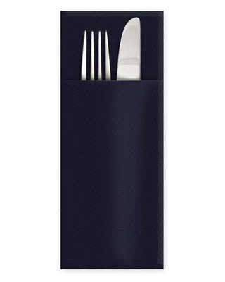 Produktbild von 500x Servietten Bestecktaschen Premium 32 x 40 cm Airlaid schwarz