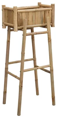Imagen del producto de Macetas de bambú para plantas con soporte