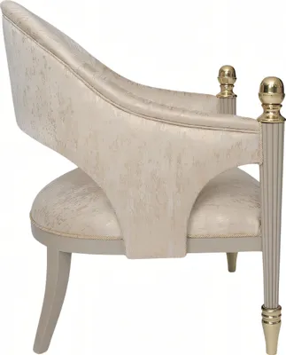 Immagine prodotto di Poltrona moderna in tessuto beige dal design elegante