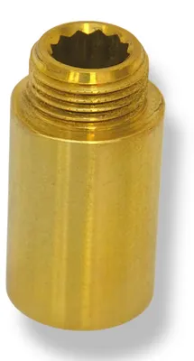 Produktbild von Hahnverlängerung Gewindefitting Anschluss Verlängerung Messing Fitting 1/2" 40 mm