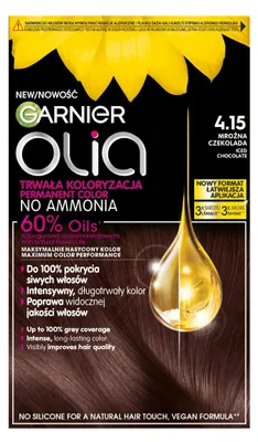 Zdjęcie produktu dla Garnier Olia 4.15, Mroźna Czekolada, Permanentna koloryzacja