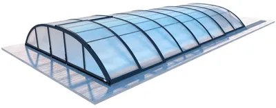 Produktbild von Poolüberdachungen Horizon - 7.03x3.36 m - 8 mm Hohlkammer-Polycarbonat - für pool BAS7307