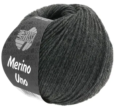Produktbild von Lana Grossa - Merino Uno 0011 dunkelgrau