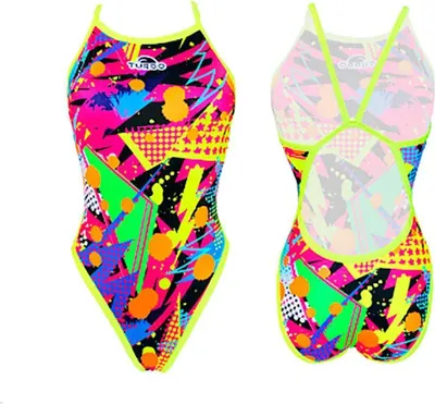 Produktbild von Turbo Pop Party Revolution Badeanzug Mehrfarbig XL Frau Mehrfarbig XL