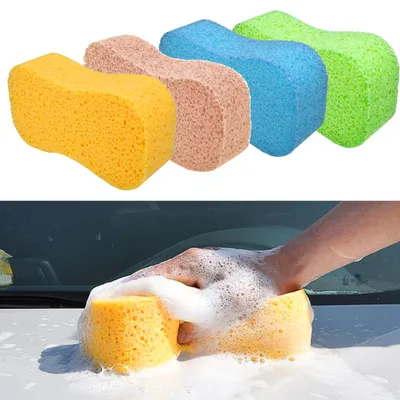 Obrázok produktu pre Hubky na umývanie automobilov, veľké, 4 kusy, čistiace hubky, nezanechávajú šmuhy, veľké