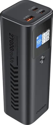 Produktbild von ChoeTech Digital 26800mAh Schnell-Ladung PD3.0 (140W) šedá