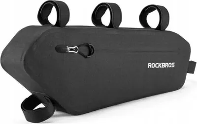 Zdjęcie produktu dla Torba, sakwa rowerowa pod ramę 4L ROCKBROS (AS-018) czarna, wodoodporna