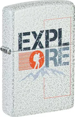 Obrázek produktu pro Benzínový zapalovač Zippo Explore Design 60007285 - větruodolný, legendární