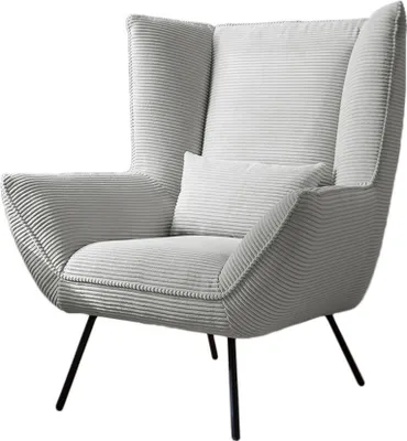Produktbild von KAWOLA Sessel IVA Relaxsessel Cord hellgrau