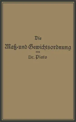 Produktbild von Die Maß- und Gewichtsordnung