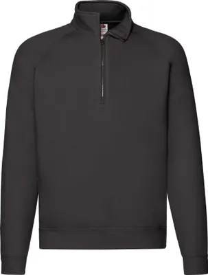 Produktbild von Premium-Sweatshirt Zip Neck Sweat - Schwarz, S