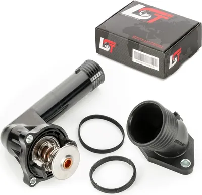 Produktbild von Thermostatgehäuse 95°C Set mit Kühlmittelflansch für BMW 3er E36 316 5er E34 518