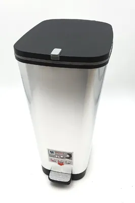 Produktbild von Keter Chic Bin L Stahl Treteimer mit Verriegelungsring Aufbewahrung Bad Müll modern