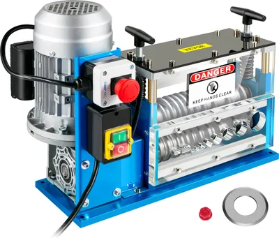 Obrázok produktu pre VEVOR odizolovací stroj 370 W Elektrický odizolovací stroj na medený šrot Priemer odizolovania 1,5-38 mm, rýchlosť odizolovania 30 m/min, hrúbka čepele 2,8 mm, 11 kanálov, 10 nožov, 25 kg