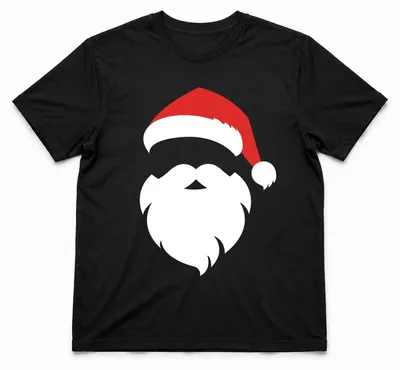 Zdjęcie produktu dla Świąteczny strój Świętego Mikołaja - koszulka męska Christmas Gift, Czarny, XXL