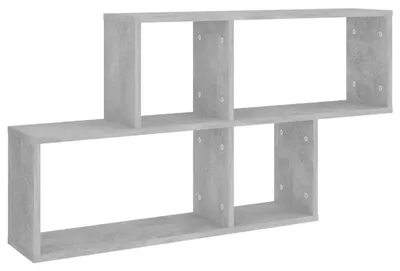 Obrázek produktu pro vidaXL Nástěnná police Concrete Grey 100x18x53 cm Dřevěný materiál