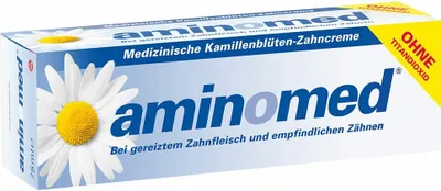 Produktbild von Aminomed Kamillenblüten Zahncreme ohne Titandioxid 75 ml