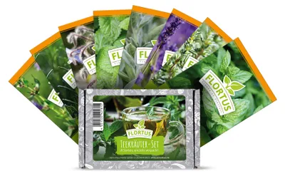 Produktbild von Teekräuter-Set (8 Sorten) | Kräutersamen Sets von FLORTUS