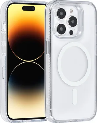 Produktbild von TUNIQ iPhone 14 Pro Back cover case - Magsafe silicone - White