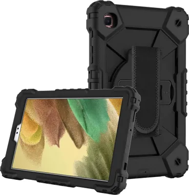 Produktbild von Samsung Galaxy Tab A7 Lite Hülle - Heavy Duty Case mit Ständer - Schwarz